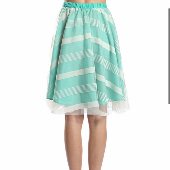 Anthropologie Ryu Striped Midi Skirt - Picture 4 of 4